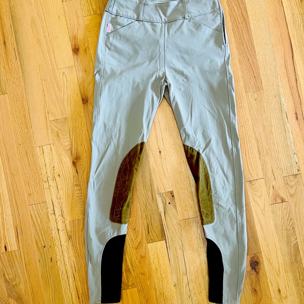 Tailored Sportsman Trophy Hunter Mid-rise sock bottom side zip breeches 26L